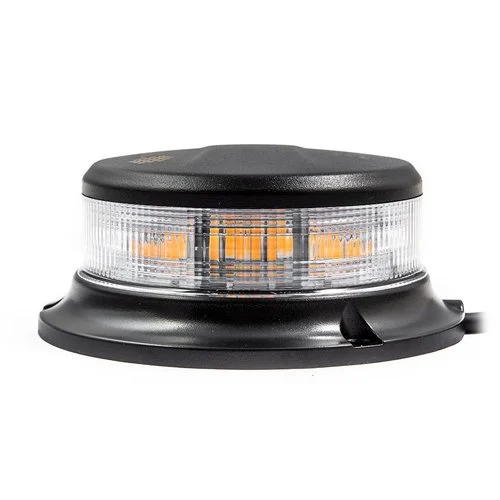 LED zwaailicht - amber - clear lens - low profile - R65 - 3 bouts