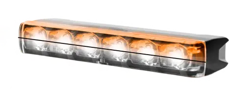 [ED6] LED flitser - Ultra - 6 LED - wit/amber